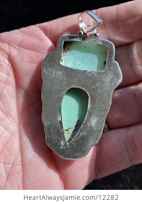 Green Chrysoprase Stone Jewelry Crystal Pendant - #1XxVXIk4N9g-4