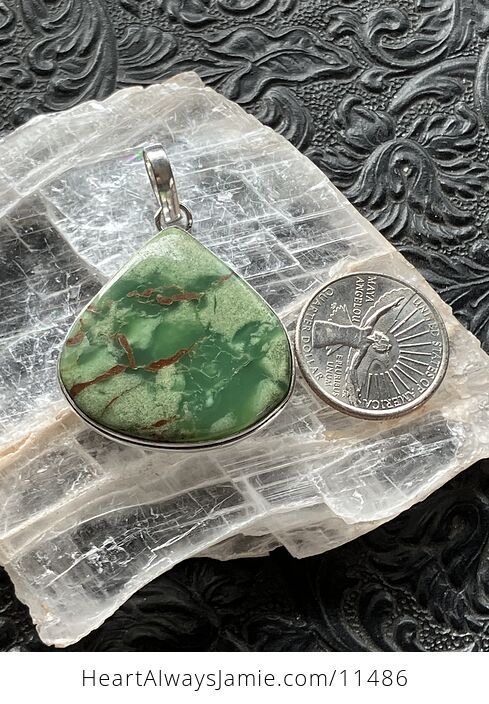 Green Chrysoprase Stone Jewelry Crystal Pendant - #kl6MHbVIUic-6