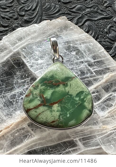 Green Chrysoprase Stone Jewelry Crystal Pendant - #kl6MHbVIUic-1