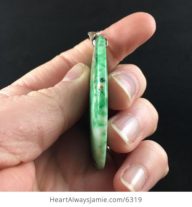 Green Drusy Crazy Lace Agate Stone Jewelry Pendant - #Wvu0fGnGWY4-5