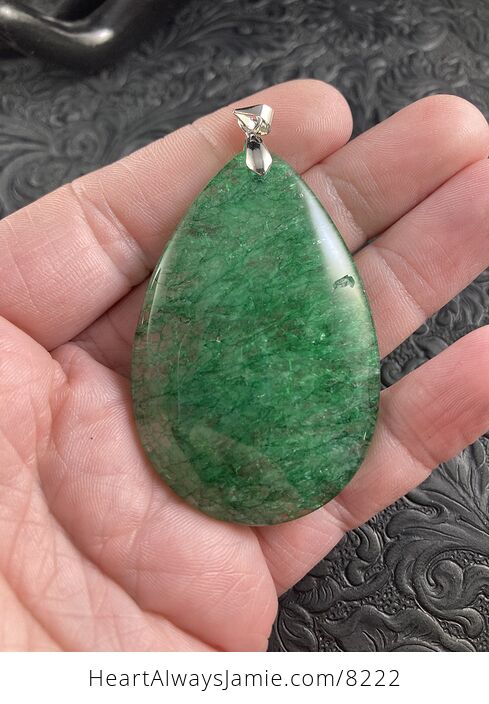 Green Drusy Crystal Stone Jewelry Pendant - #tDgJbjTPiwA-1