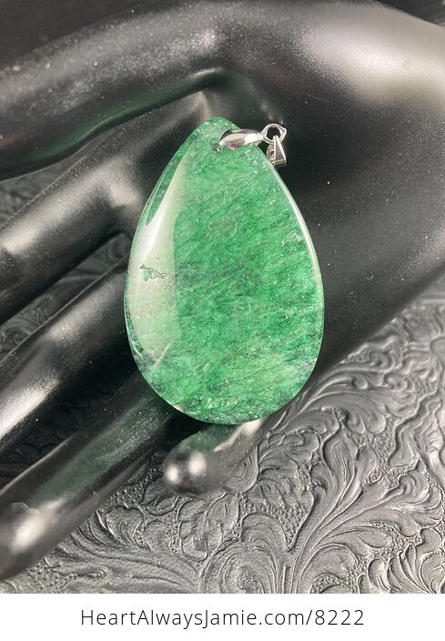 Green Drusy Crystal Stone Jewelry Pendant - #tDgJbjTPiwA-2