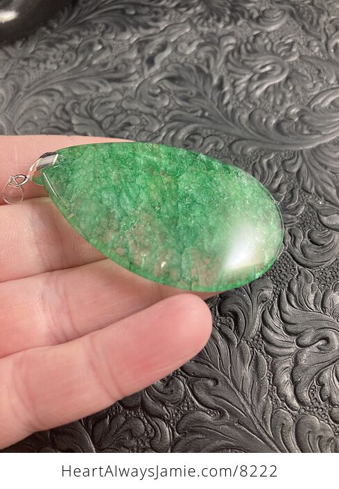 Green Drusy Crystal Stone Jewelry Pendant - #tDgJbjTPiwA-6