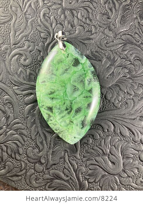 Green Druzy Crystal Stone Jewelry Pendant - #sKgzcTjXuS0-4