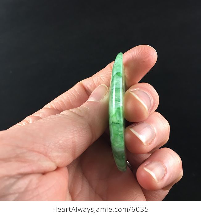 Green Druzy Stone Jewelry Pendant - #KVUyPwXFeDg-5