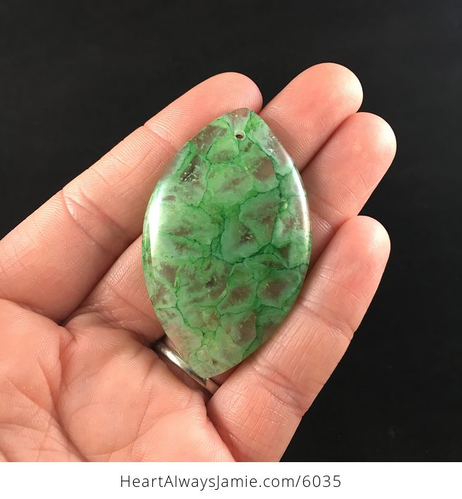 Green Druzy Stone Jewelry Pendant - #KVUyPwXFeDg-1