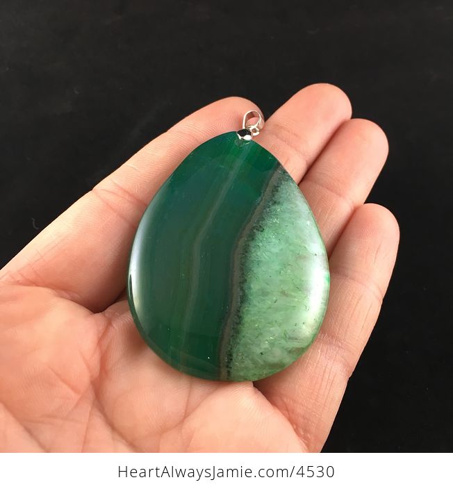 Green Druzy Stone Jewelry Pendant - #bmw6nbAdgdw-2