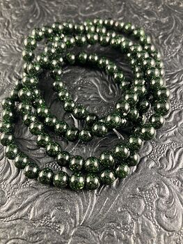 Green Goldstone 6mm Gemstone Jewelry Bracelet #qgTCjtNXZ2I