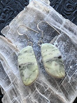 Green Imperial Jasper Crystal Earrings Stone Jewelry #TyX8aKCkyok