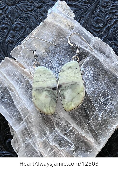 Green Imperial Jasper Crystal Earrings Stone Jewelry - #TyX8aKCkyok-4