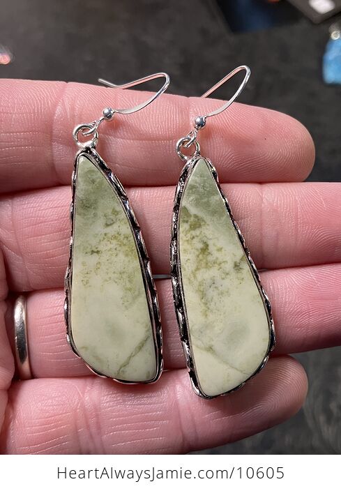 Green Imperial Jasper Crystal Stone Jewelry Earrings - #tAVqN1TDWC8-1