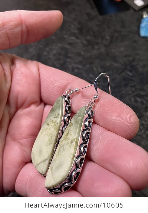 Green Imperial Jasper Crystal Stone Jewelry Earrings - #tAVqN1TDWC8-4