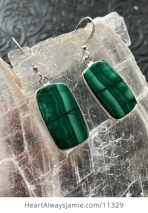 Green Malachite Crystal Stone Jewelry Earrings - #OV6fnAQgjCA-3