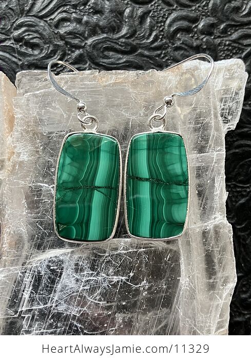 Green Malachite Crystal Stone Jewelry Earrings - #OV6fnAQgjCA-1