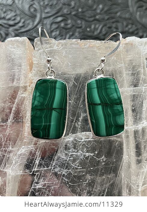 Green Malachite Crystal Stone Jewelry Earrings - #OV6fnAQgjCA-2