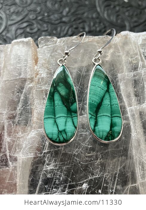 Green Malachite Crystal Stone Jewelry Earrings - #VvMrDnWUB1A-1
