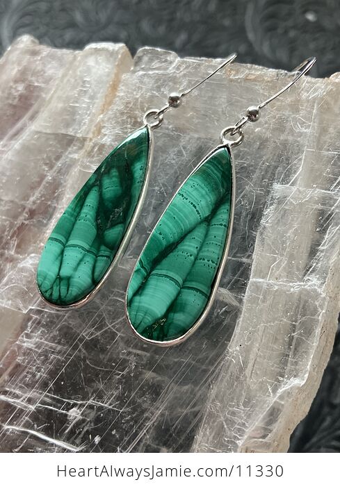 Green Malachite Crystal Stone Jewelry Earrings - #VvMrDnWUB1A-4