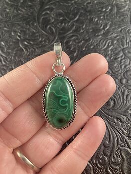 Green Malachite Crystal Stone Jewelry Pendant #n7HSKjQftmo
