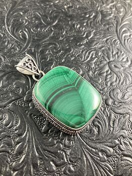 Green Malachite Crystal Stone Jewelry Pendant #w0IdMUJLD5U