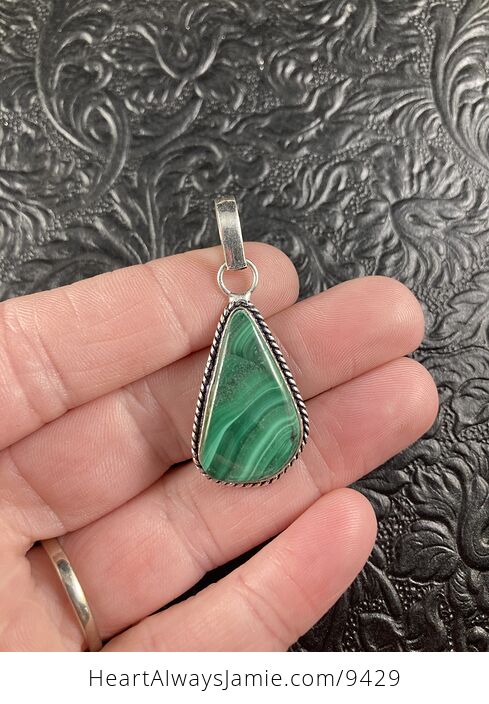 Green Malachite Crystal Stone Jewelry Pendant - #06oanI53Xow-1