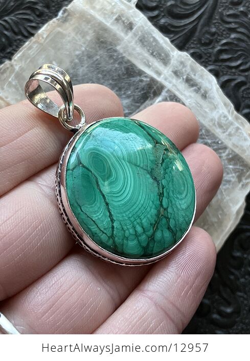 Green Malachite Crystal Stone Jewelry Pendant - #5QMXom3f6U4-2