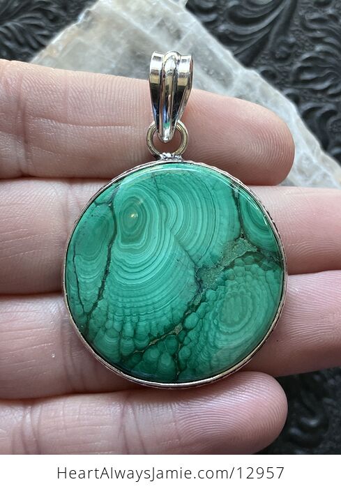 Green Malachite Crystal Stone Jewelry Pendant - #5QMXom3f6U4-1