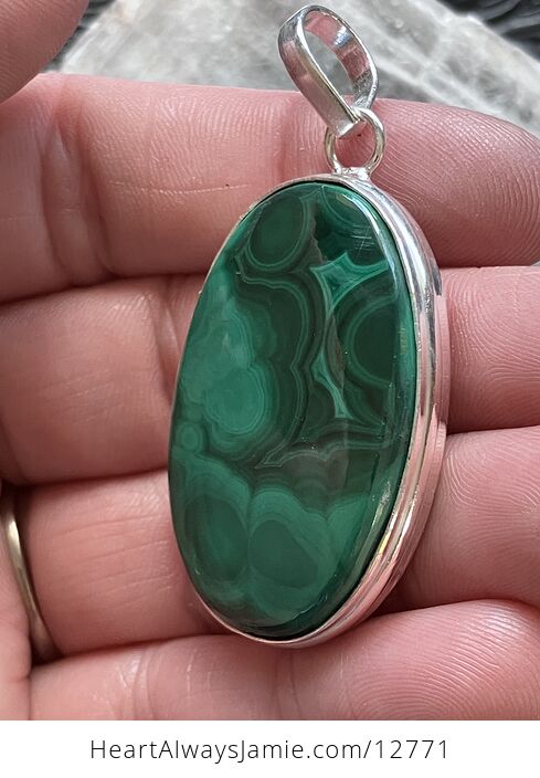 Green Malachite Crystal Stone Jewelry Pendant - #N7vpIJM8VA4-2