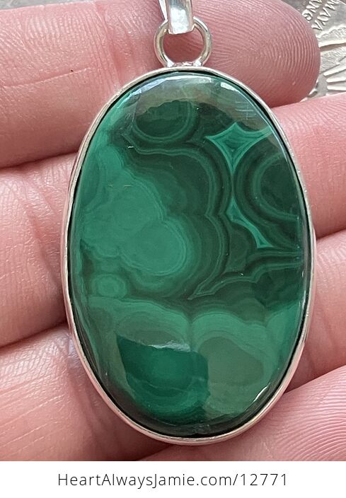 Green Malachite Crystal Stone Jewelry Pendant - #N7vpIJM8VA4-6