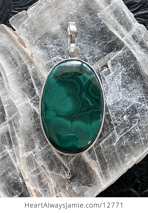 Green Malachite Crystal Stone Jewelry Pendant - #N7vpIJM8VA4-8