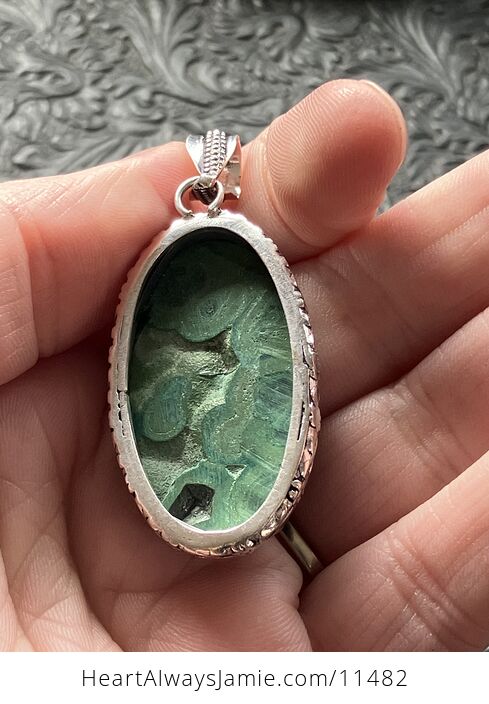 Green Malachite Crystal Stone Jewelry Pendant - #l4WoQNWPegI-5
