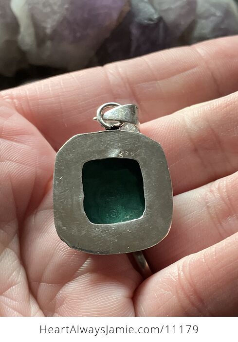 Green Malachite Crystal Stone Jewelry Pendant - #lDo0zOFS4gI-5