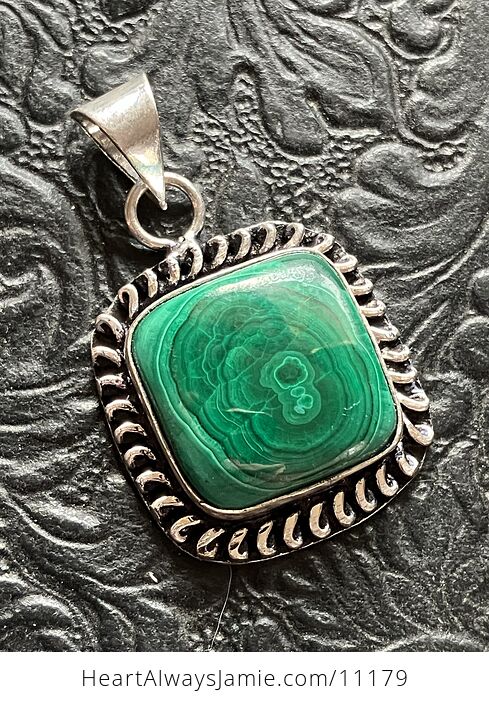 Green Malachite Crystal Stone Jewelry Pendant - #lDo0zOFS4gI-7