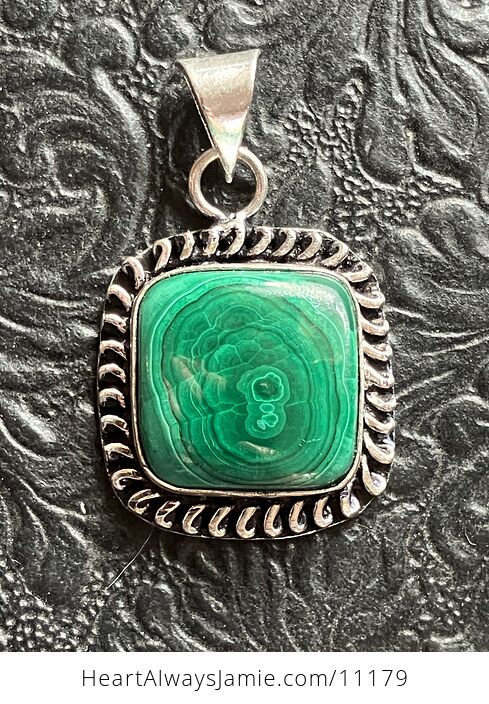 Green Malachite Crystal Stone Jewelry Pendant - #lDo0zOFS4gI-1