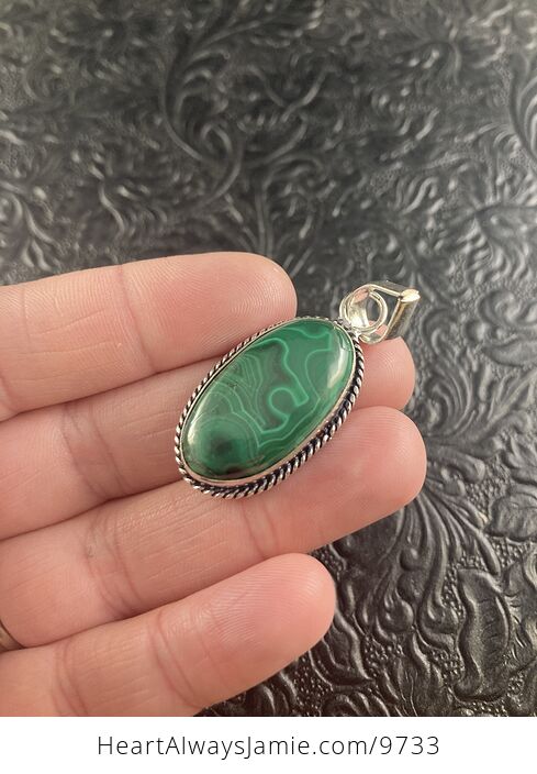 Green Malachite Crystal Stone Jewelry Pendant - #n7HSKjQftmo-3