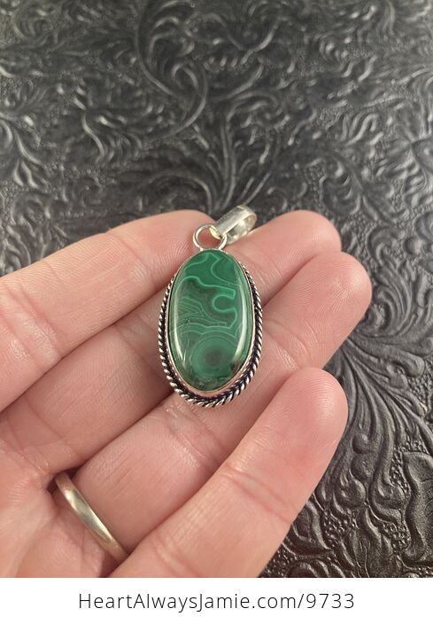 Green Malachite Crystal Stone Jewelry Pendant - #n7HSKjQftmo-2