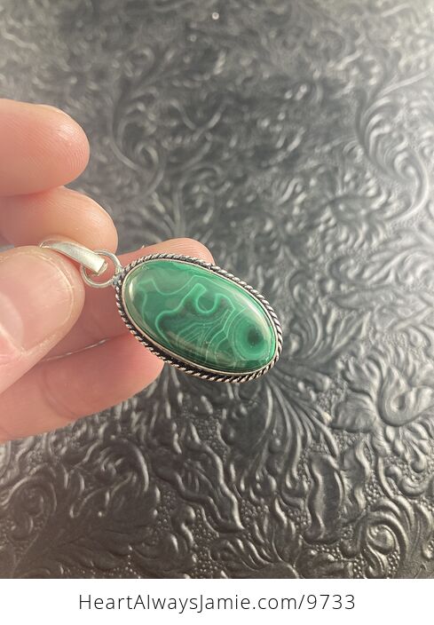 Green Malachite Crystal Stone Jewelry Pendant - #n7HSKjQftmo-4
