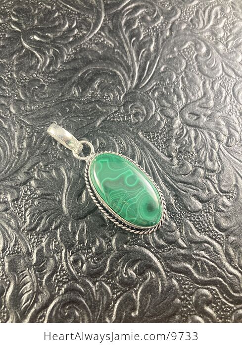 Green Malachite Crystal Stone Jewelry Pendant - #n7HSKjQftmo-5