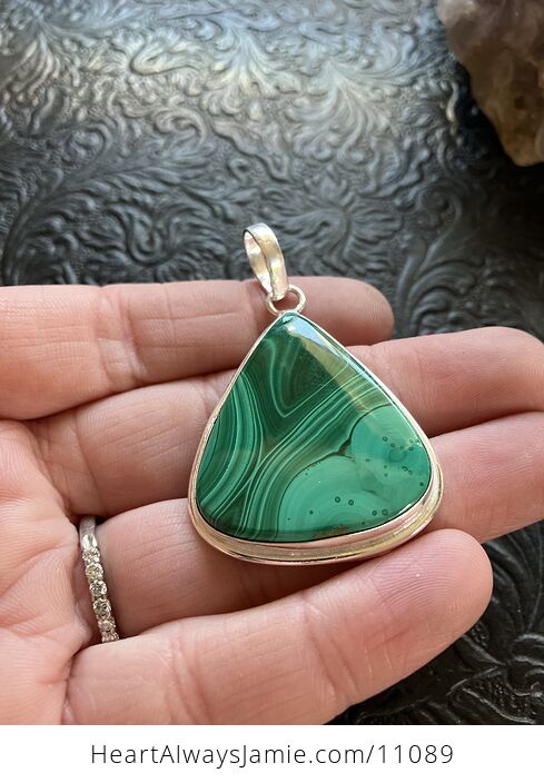 Green Malachite Crystal Stone Jewelry Pendant - #oQNhzVYOfY0-3