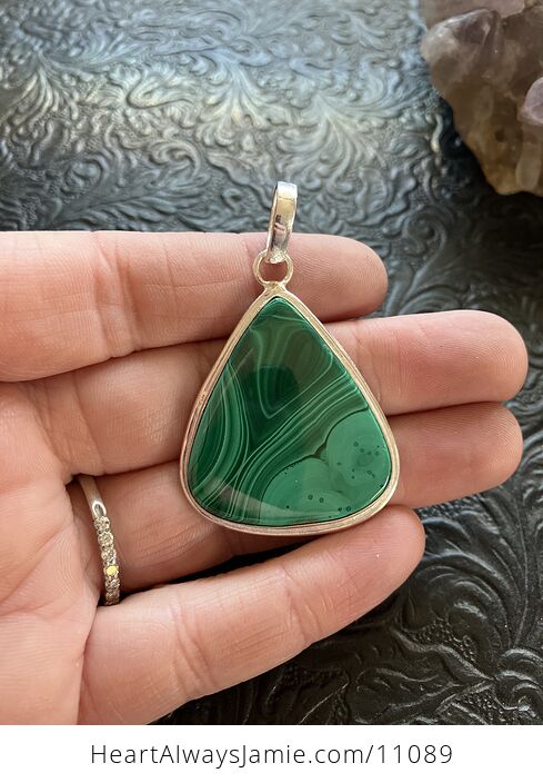 Green Malachite Crystal Stone Jewelry Pendant - #oQNhzVYOfY0-2