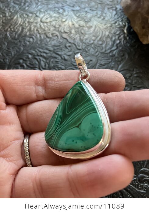 Green Malachite Crystal Stone Jewelry Pendant - #oQNhzVYOfY0-4