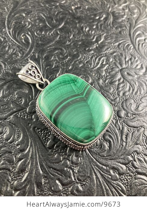 Green Malachite Crystal Stone Jewelry Pendant - #w0IdMUJLD5U-1