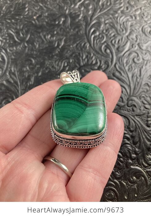 Green Malachite Crystal Stone Jewelry Pendant - #w0IdMUJLD5U-3