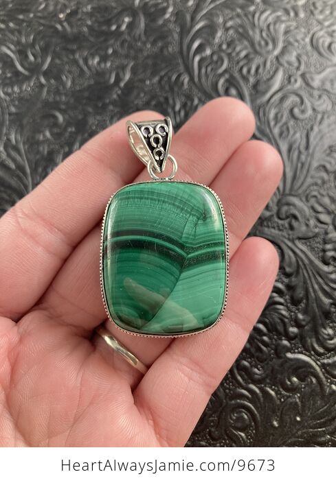 Green Malachite Crystal Stone Jewelry Pendant - #w0IdMUJLD5U-2