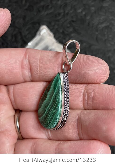 Green Malachite Pendant Crystal Stone Jewelry - #wYvxKhK7ZY0-2