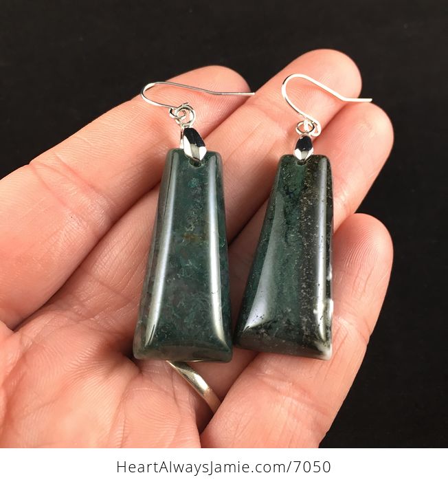 Green Moss Agate Stone Jewelry Earrings - #kWSE5G4VZ1U-2