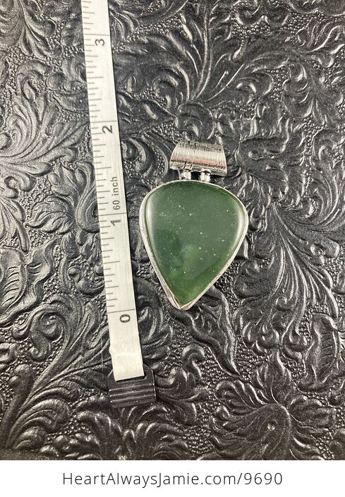 Green Nephrite Jade Crystal Stone Jewelry Pendant - #Ws5M0KwPhGc-5