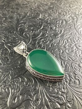 Green Onyx Agate Crystal Stone Jewelry Pendant #jGlrhIkTwNA