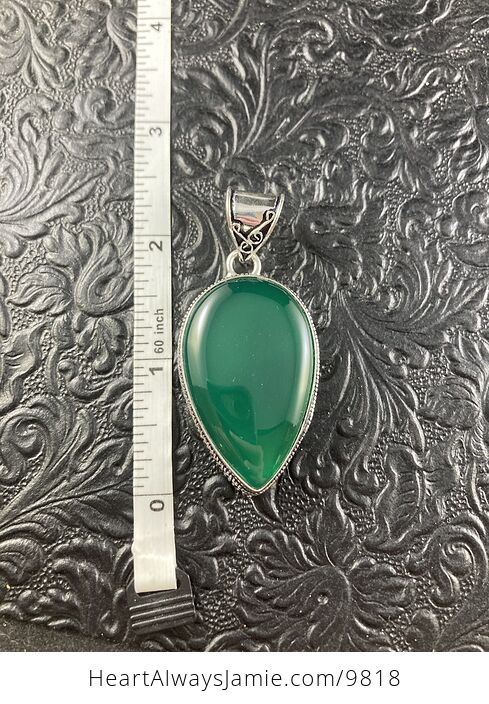 Green Onyx Agate Crystal Stone Jewelry Pendant - #jGlrhIkTwNA-6