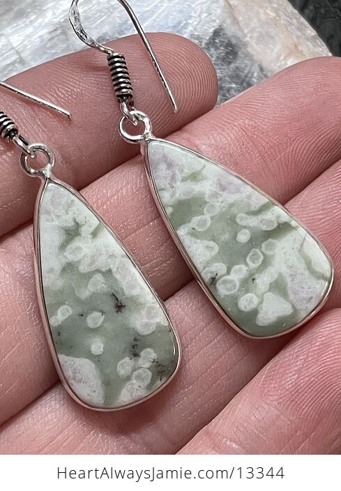 Green Peace Lucky Jade Stitchtite Quartz Serpentine Earrings Crystal Jewelry - #vCWyTANo7LY-6