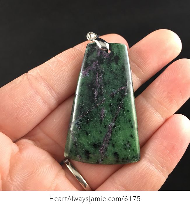Green Ruby Zoisite Stone Jewelry Pendant - #tApUNKHXrk0-1
